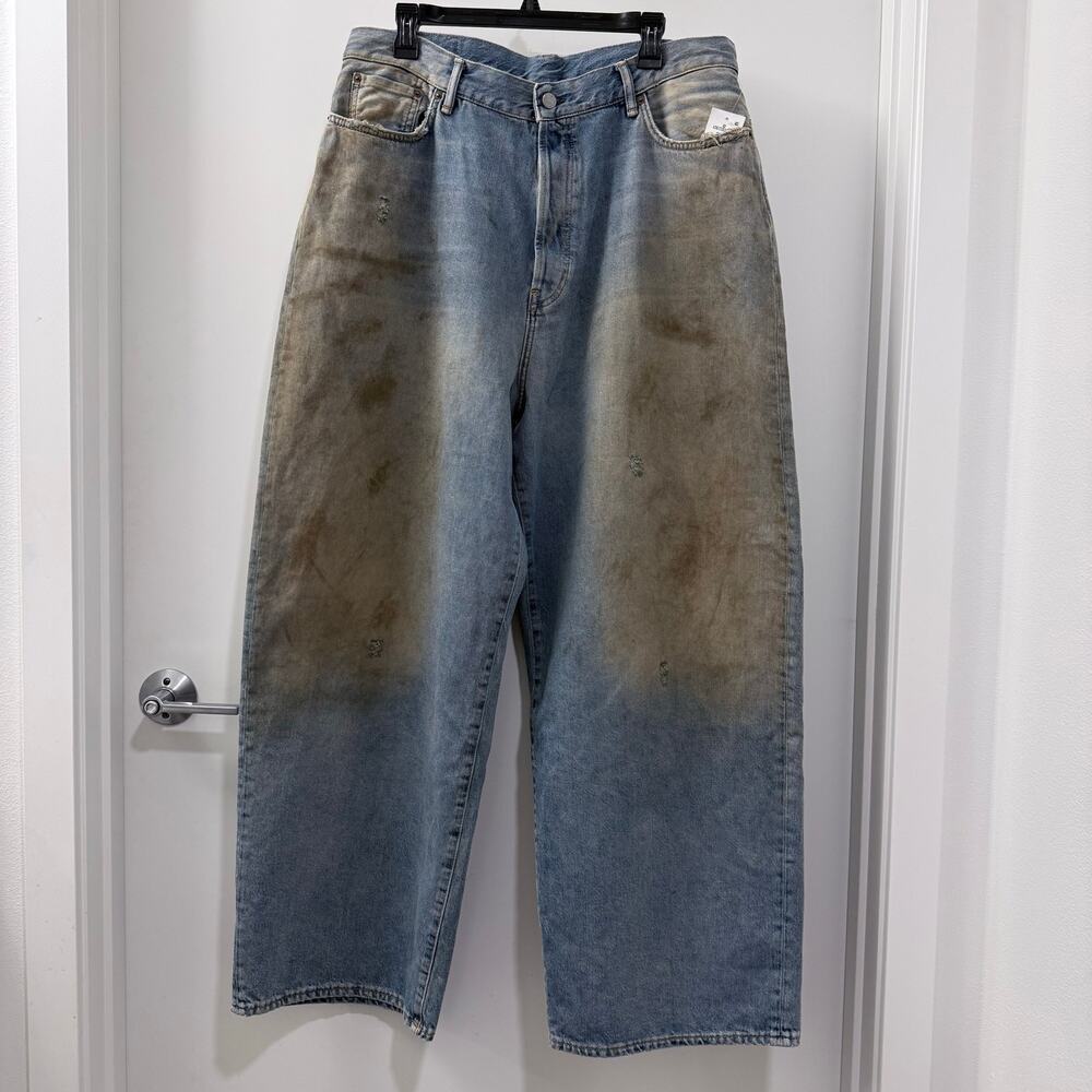 $850 Acne Studios 2023 U Penicillin Baggy Jeans NWT Waist 34